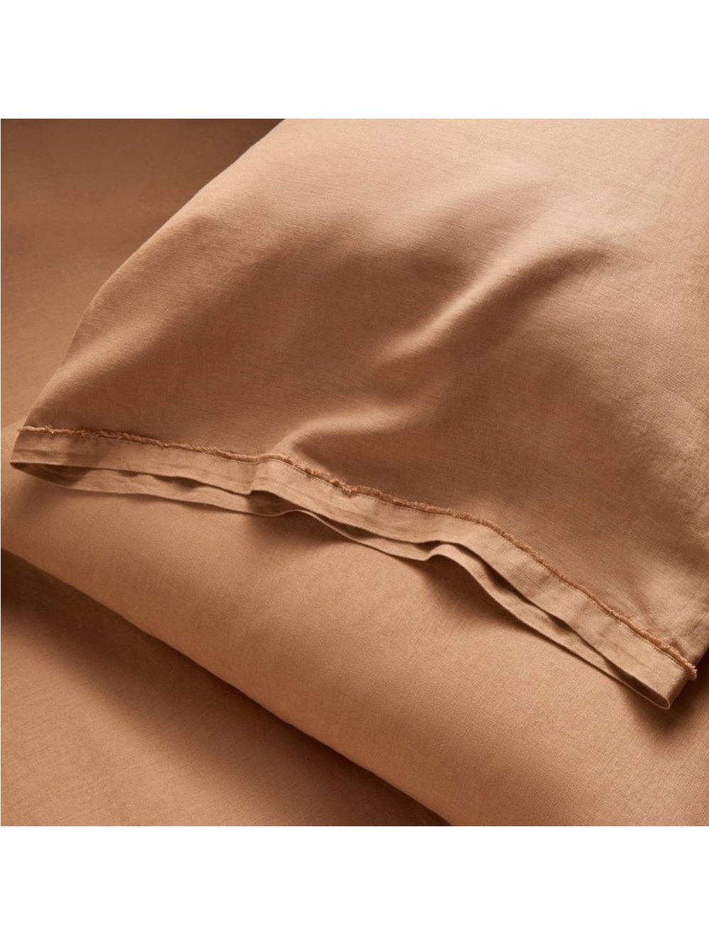 NWT King 100% Linen Sheet Set Adobe Clay - Casaluna - Picture 5 of 5